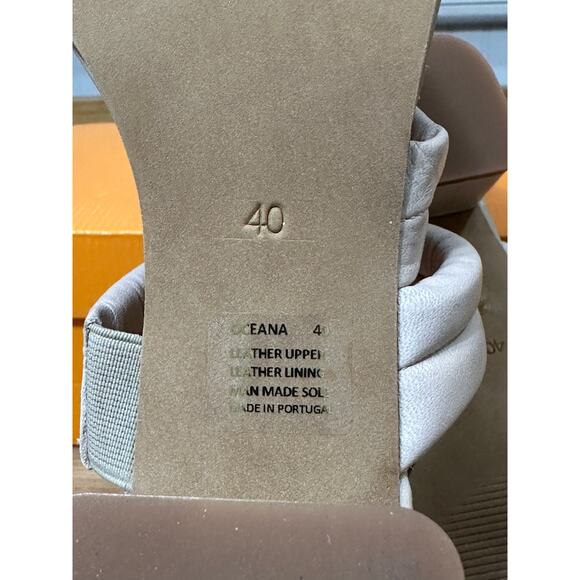Miz Mooz NYC Oceana Heels Sandals Cream Leather Size 9/9.5 US 40 EU NIB Wedding - Picture 12 of 15
